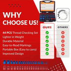 Nut and Bolt Thread Checker (SAE & Metric)