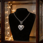 Gothic Bat Heart Locket – Vintage Necklace for Witchy Girls