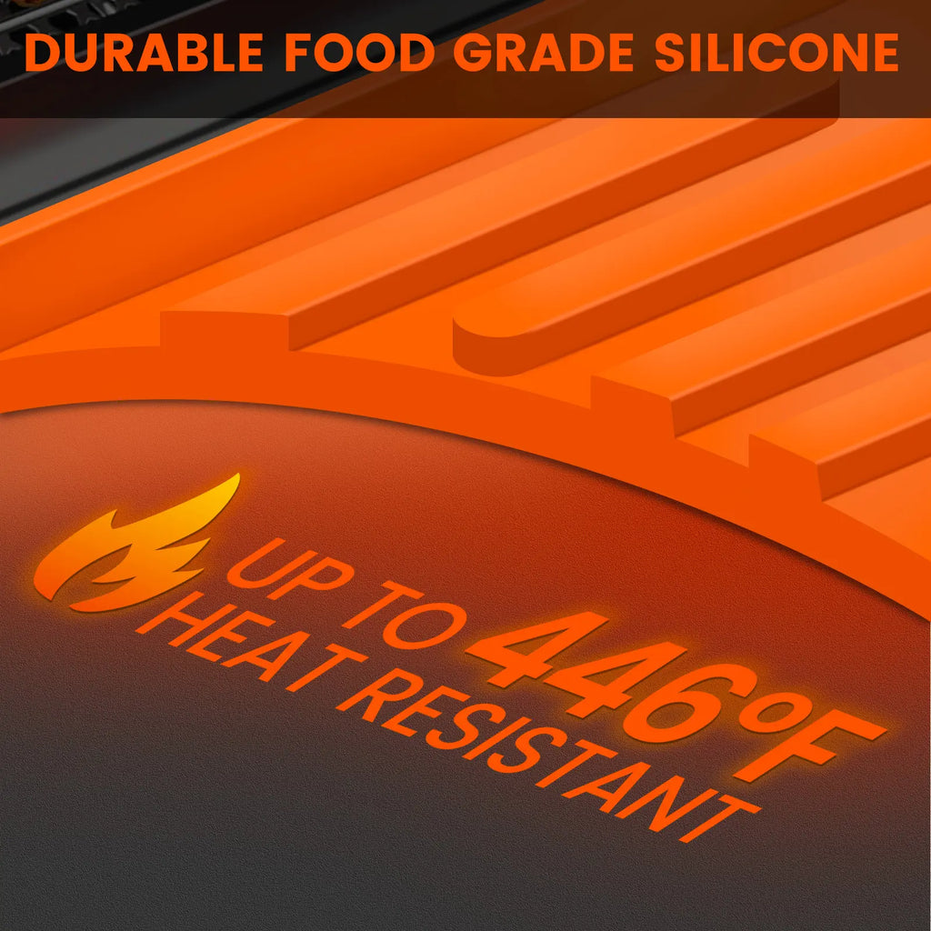 TYIIPLUS™ Silicone Grill Side Shelf Mat – Heat Resistant BBQ Tool Organizer