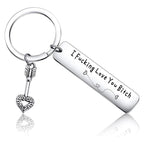 Funny Engraved Love Keychain