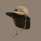 Unisex UV Protection Bucket Hat with Neck Flap – Breathable Sun Hat for Hiking, Fishing & Outdoor Adventures (Adult & Kids)