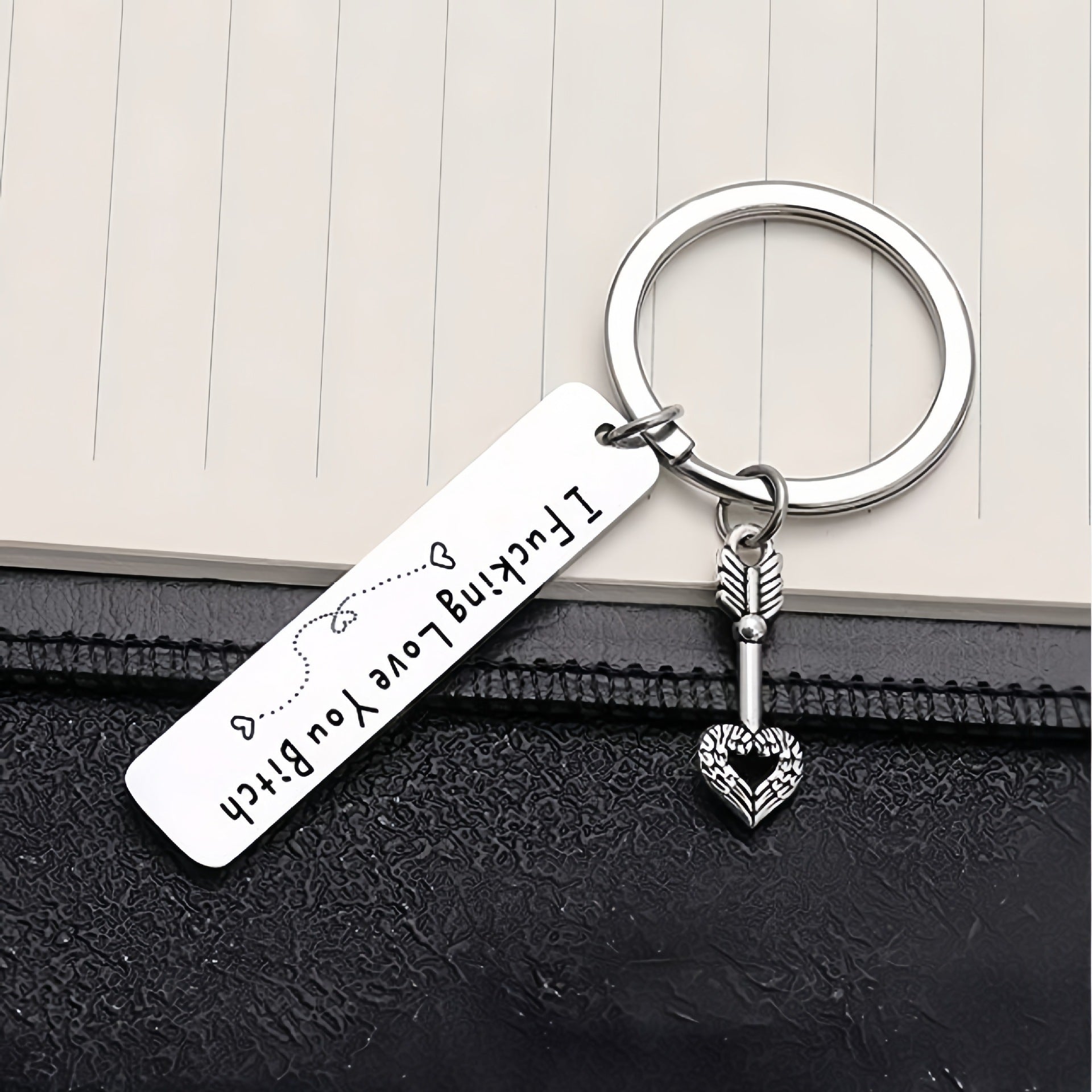 Funny Engraved Love Keychain