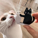 Cute Black Cat Fridge Magnet Vase – Whisker Keepsake & Mini Flower Holder Decor