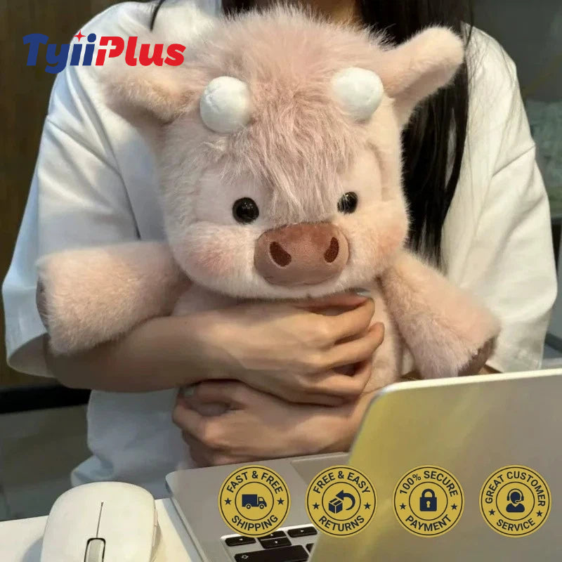 Running Highland Cow Plushie