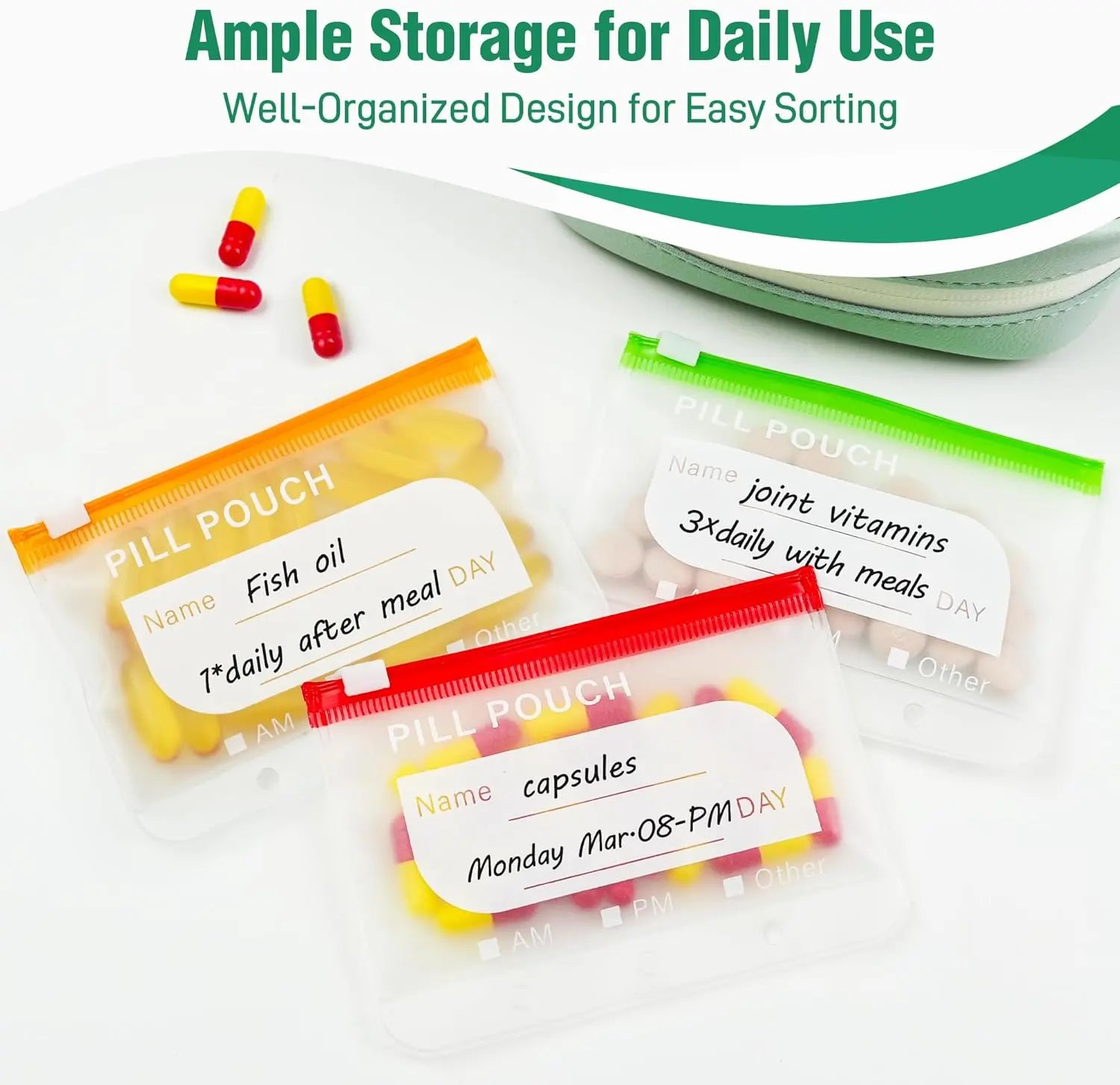 A8 Waterproof Pill Organizer Set