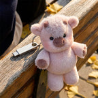 Cute Running Animal Plush Keychain – Wind-Up Mini Plush Toy, Adorable Moving Keyring Gift for Kids & Adults