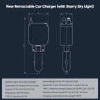Multi-functional Universal Retractable Super-Fast Car Charger