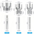 3-Piece Heavy-Duty PVC Pipe Threading Tool Kit (1/2′′, 3/4′′, 1′′ Male/Female) – For PVC, PPR & MPP Pipes