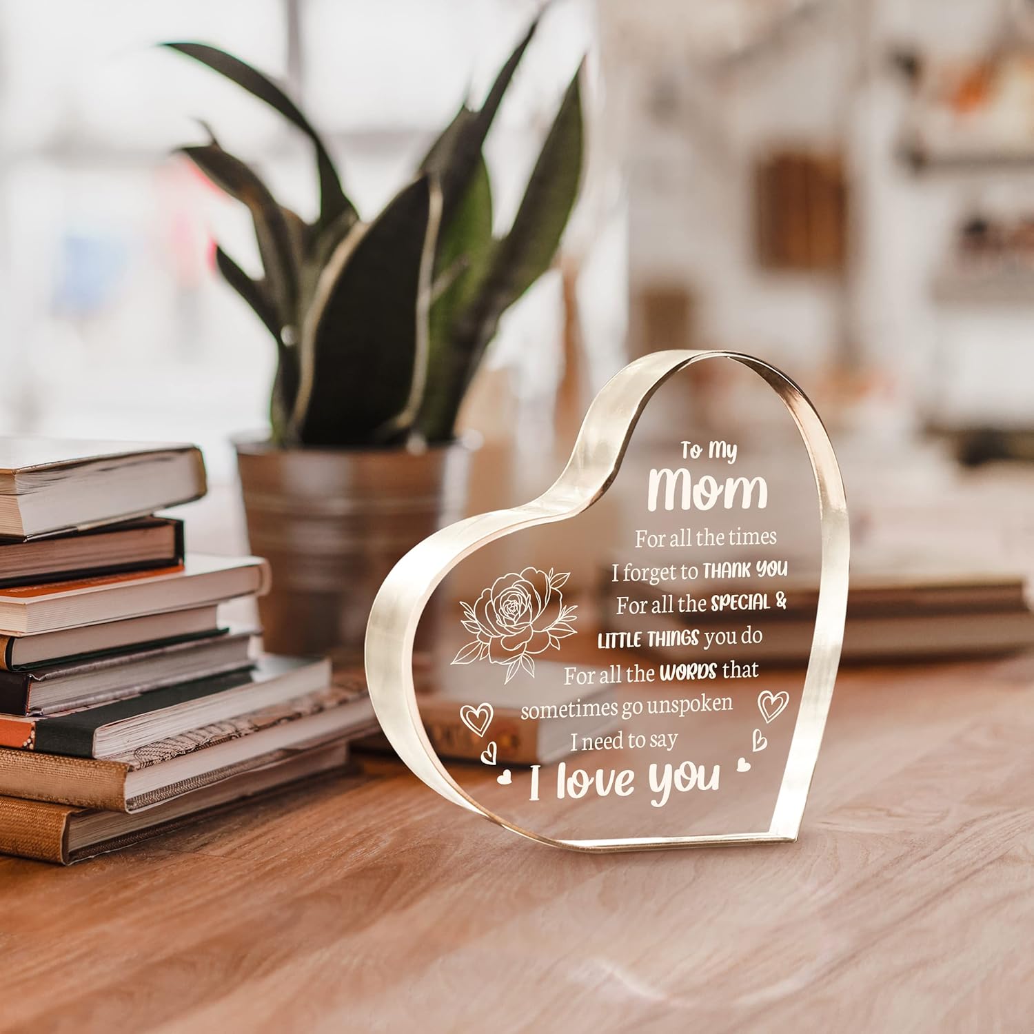 Mother's Day Gift❤️To My Mom Heart-shaped Acrylic Keepsake