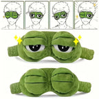 3D Cute Frog Sleep Eye Mask | Soft Plush & Cotton for Travel & Stress Relief