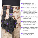 Tactical Adjustable Thigh Holster (Right-Handed)