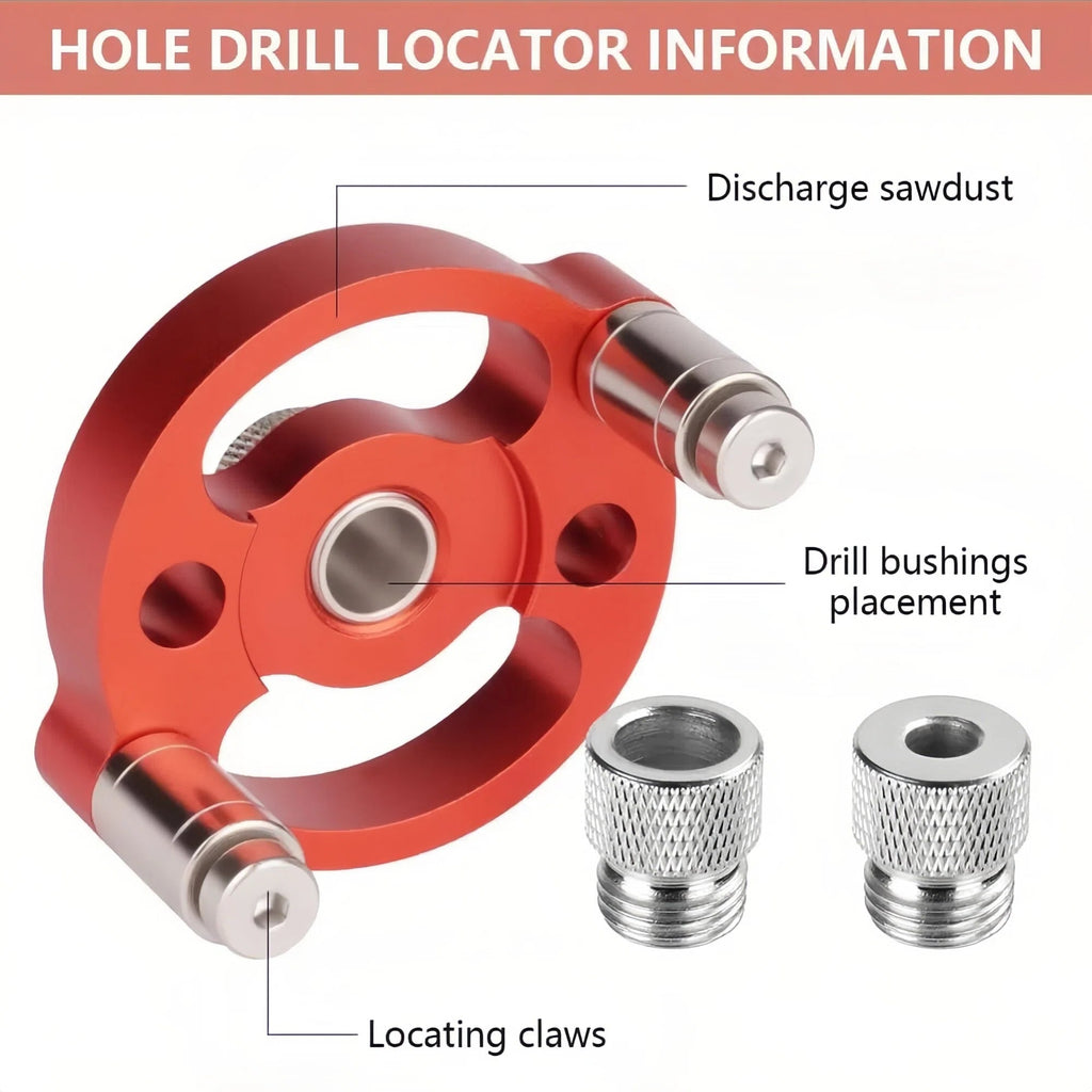 Woodworking Drill Guide Precision Center Locator Tool