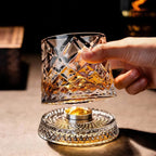 Luxury 360° Spinning Crystal Glass