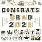 🎓2026 Grad Magnets – 30Pc Set for Celebration Decor🧲(Cars, Fridges & More)