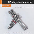 TYIIPLUS™ 6PCS S2 Alloy Steel Magnetic Screwdriver Bits Set – Pagoda Hex Shank Drill Bit Set