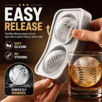 Baseball Ice Mold – Slow‑Melting Silicone Sphere Tray for Whiskey, Cocktails & More ⚾🧊