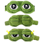 3D Cute Frog Sleep Eye Mask | Soft Plush & Cotton for Travel & Stress Relief
