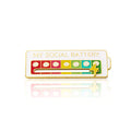My Social Battery / Mood Tracker Enamel Brooch