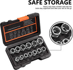 14 Pieces Impact Bolt & Nut Remover Set