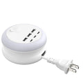 Ultimate 7-in-1 Retractable USB Charging Station with 8-Color Mood Lighting