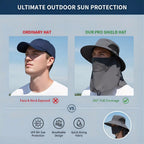 Spring/Summer Fisherman's Hat Detachable Outdoor Fishing Face Covering Neck Protection