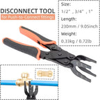 Exclusive Offer💥Fit Disconnect Tong Tool for Easily Removing Push-to-Connect Fittings(1/2in, 3/4in, 1in)