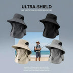 Spring/Summer Fisherman's Hat Detachable Outdoor Fishing Face Covering Neck Protection