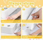 Waterproof Acrylic Caulk Tape – 2 Rolls, Cuttable, 10.5ft x 1.4in, with Sealing Tool – For Bath, Toilet, Sink & Kitchen