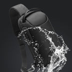 Waterproof Anti-Theft Sling Crossbody Chest Bag with USB Charging Port