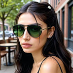 Retro Oversized Aviator Sunglasses