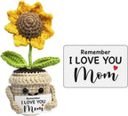 🌻Handmade Crochet Cute Sunflower - Remember I Love You MOM