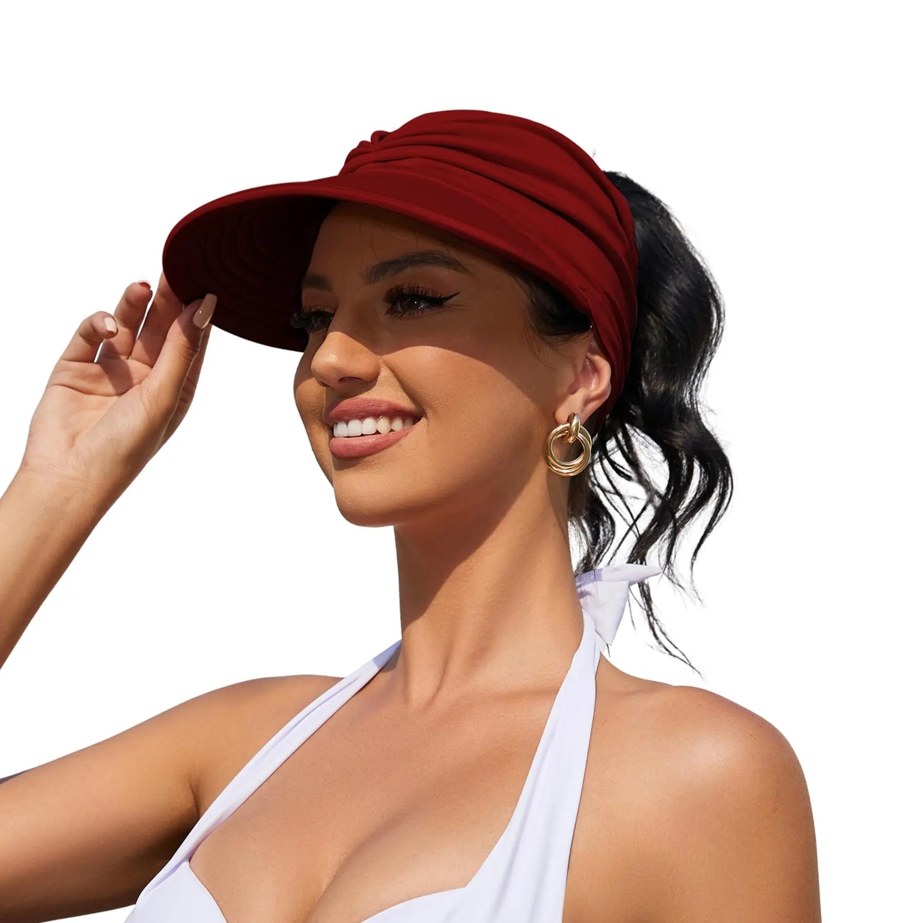 Women's UPF 50+ UV Protection Sun Visor Hat