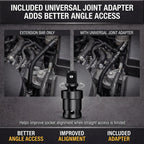 1/2" Drive Flexible Socket Extension Bar & Universal Joint Set