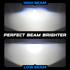 30000LM Ultra Bright LED Car Spotlight – High/Low Beam, IP68 Waterproof Off-Road Driving Light