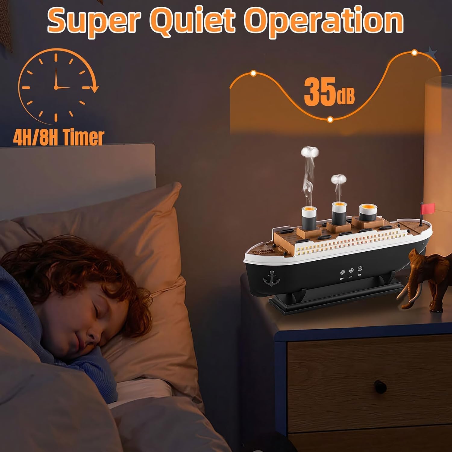 Vintage Ocean Liner Humidifier & Aroma Diffuser