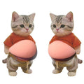3D Dog & Cat Belly Squishy Stickers - A pair(2 Pcs)