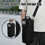 Portable Tool Bag, Heavy Duty Tool Pouch Bag with Shoulder Strap (Tools not Included)
