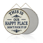 This Is Our Happy Place Metal Wall Sign