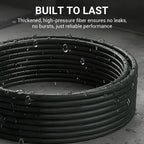Triple-Layer Burst-Proof Hose – Stainless Steel & PVC, Universal Connector for Heavy-Duty Cleaning