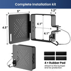 Aluminum RV Bumper End Cap- Fits Standard 4-Inch Square Camper Bumpers, No-Insect Vent Holes, Secure Sewer Hose Storage, Must-Have Travel Trailer Accessories