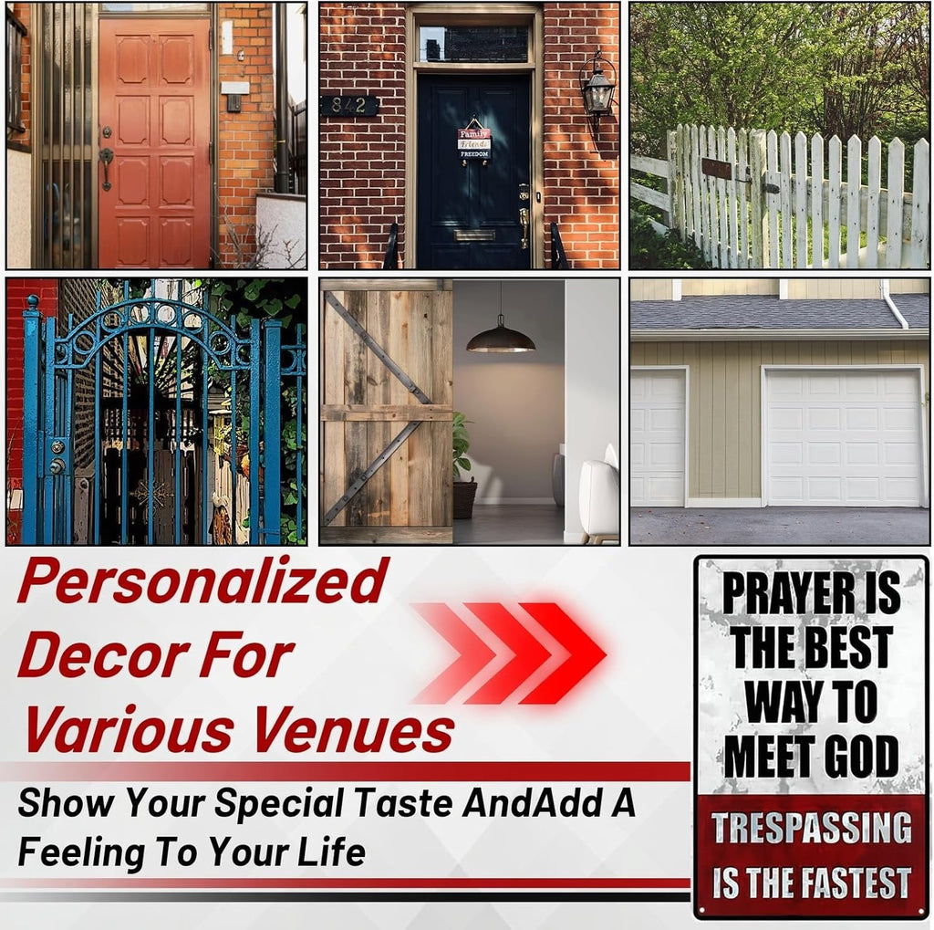 Metal No Trespassing Signs Private Property Funny