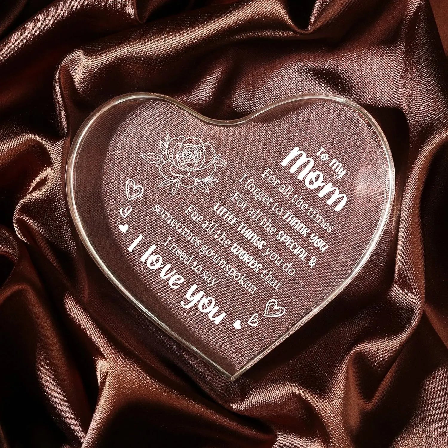 Mother's Day Gift❤️To My Mom Heart-shaped Acrylic Keepsake