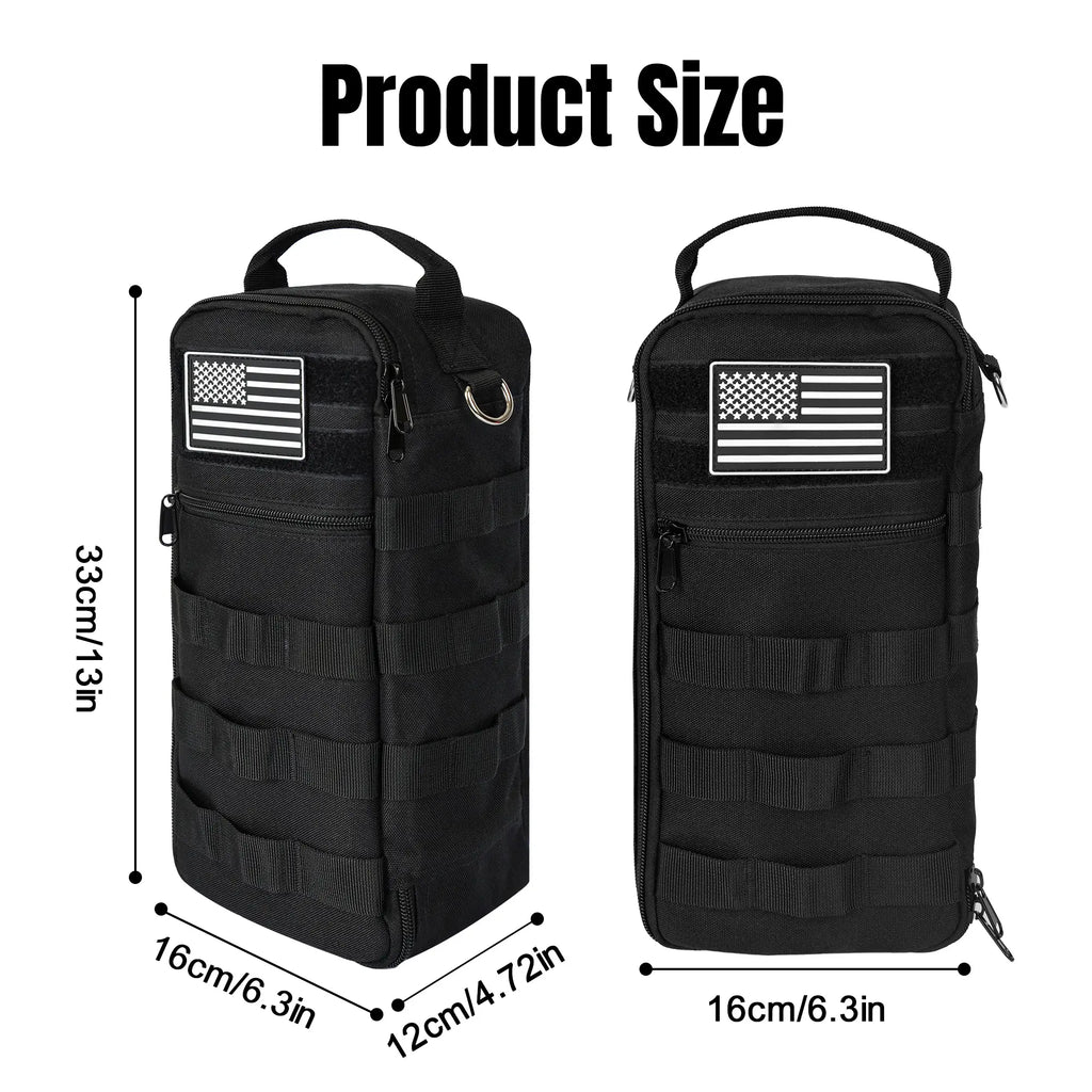 Portable Tool Bag, Heavy Duty Tool Pouch Bag with Shoulder Strap (Tools not Included)