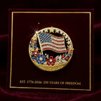 US 250th Anniversary Enamel Brooch Pin