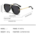 Retro Oversized Aviator Sunglasses