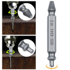 Stripped & Broken Screw Remover Set – 6 Pcs Easy Out Bolt Extractor, Double‑Head Design for Damaged Screws