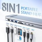 USB C Laptop Stand with Docking Station