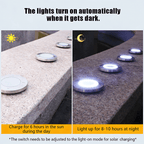 ☀️ Solar Powered 8-LED Ground Lights | Outdoor Pathway Lighting