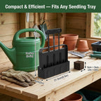 Soil Blocker with Comfortable Handle 2 Inch 4 Cell Soil Blocking Tool