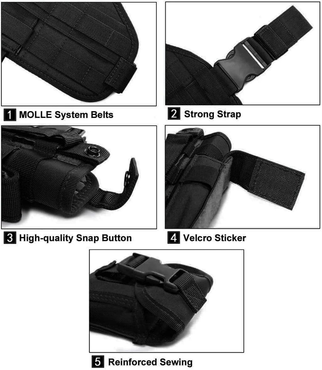 Tactical Adjustable Thigh Holster (Right-Handed)
